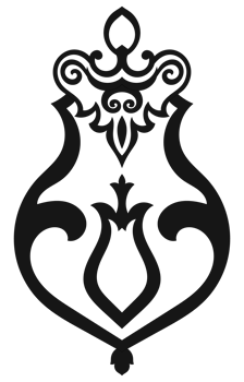 Carpet components. black stripes. rug Oriental ornament with floral motifs. Indian design element for henna tattoo, adult coloring book, greeting card, wedding invitation or spa beauty flyer. png