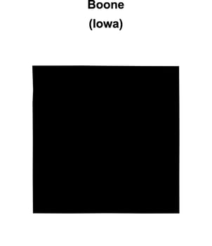 Boone County, Iowa blank outline map vector