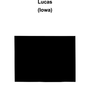 Lucas County, Iowa blank outline map vector