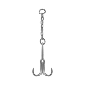 Illustration of fishing hook vector