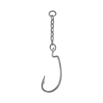 Illustration of fishing hook vector