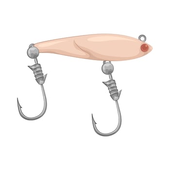 Illustration of fishing hook vector