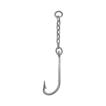 Illustration of fishing hook vector