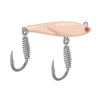 Illustration of fishing hook vector
