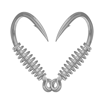 Illustration of fishing hook vector