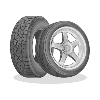 Illustration of tire vector