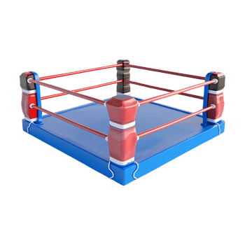 Boxing Ring on Transparent Background png