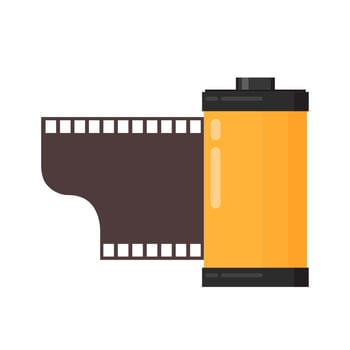 Film roll . Film roll on white background. vector