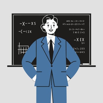Happy Teachers Day, Teacher, Students, gifts vector
