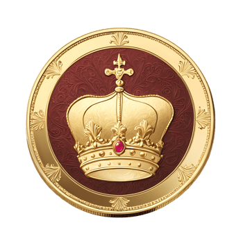 Gold Metalic Coin highly detailed and textured png