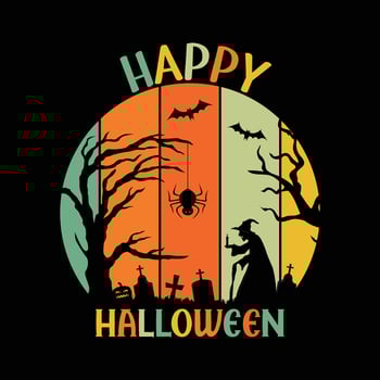 Happy Halloween t shirt design vector