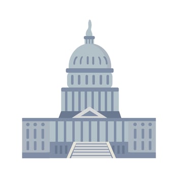 US congress building icon clipart avatar logtotype isolated illustration vector