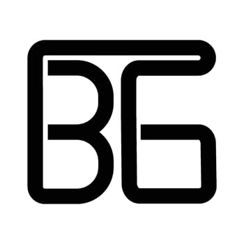 letter BG logo vector
