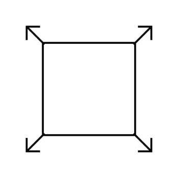 maximize icon sign vector