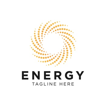 Energy design element idea with modern style concept vector