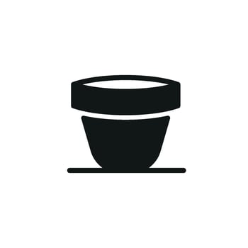 Plant pot icon design templates simple and modern vector