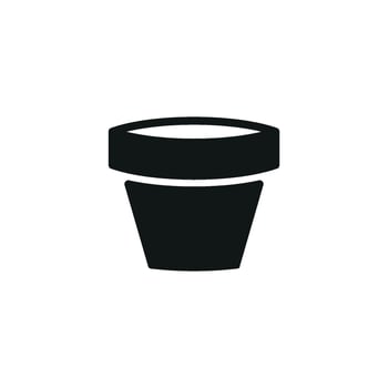 Plant pot icon design templates simple and modern vector