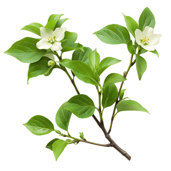 Cornus Canadensis Bush Isolated on Clear Background png