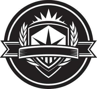 minimal and mordern logo illlustration black and white vector