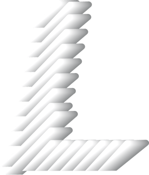3D White Alphabet Letter L png