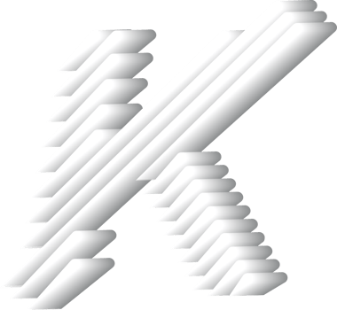3D White Alphabet Letter K png