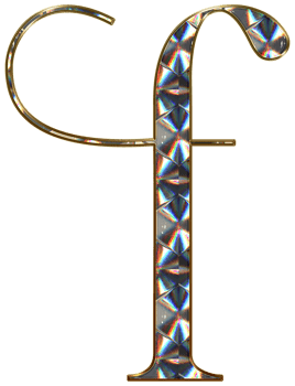 Diamond shiny alphabet png