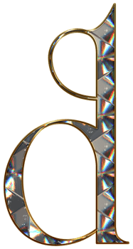 Diamond shiny alphabet png
