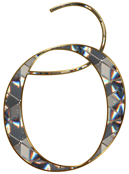 Diamond shiny alphabet png