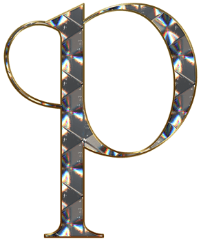 Diamond shiny alphabet png