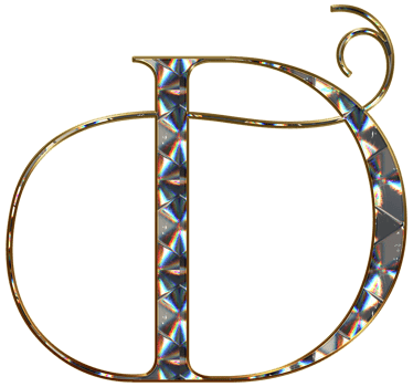 Diamond shiny alphabet png
