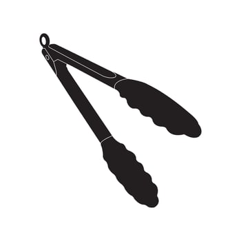 food tongs icon design vector