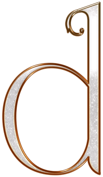 White glitter metallic alphabet png