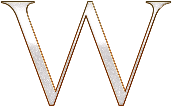 White glitter metallic alphabet png