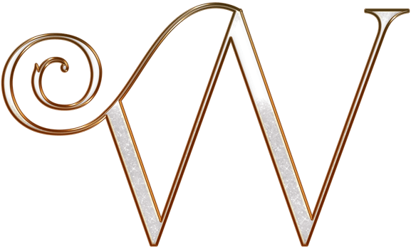 White glitter metallic alphabet png