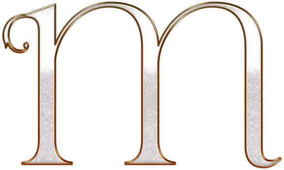 White glitter metallic alphabet png