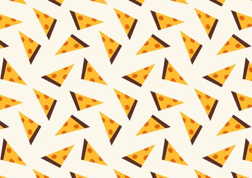 Pizza . Pizza pattern wallpaper. Pizza symbol . vector