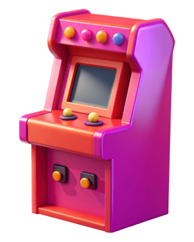 Arcade Game Machine 3d Design png