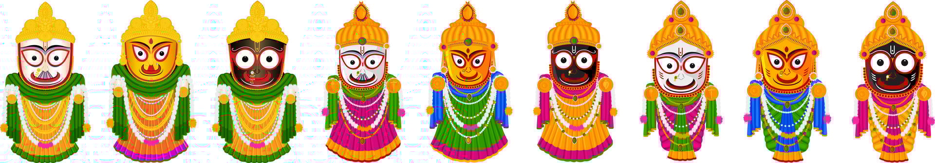 Jagannath Rath Yatra Social Media Poster, Banner, Web Banner , Print Design vector