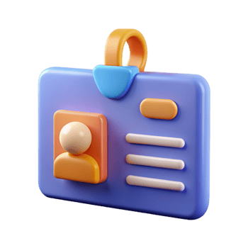 Identity Card 3d Item png