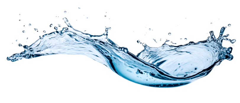 Water splash flying isolated against a transparent background png