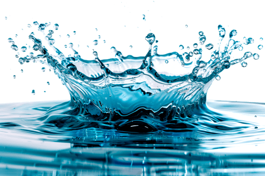 Water splash crown on transparent background png