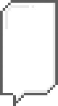 8bit retro game pixel speech bubble balloon icon sticker memo keyword planner text box banner png