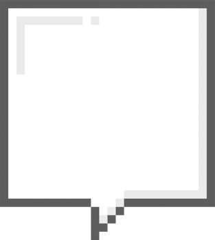 8bit retro game pixel speech bubble balloon icon sticker memo keyword planner text box banner png