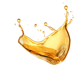 a splash of yellow liquid on a transparent background png
