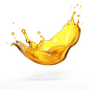 a yellow liquid splash on a transparent background png
