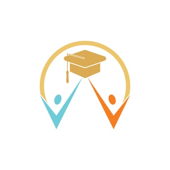 Study logo design with creative modern concept and business premium golden vector