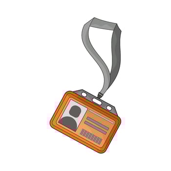 illustration of id card vector