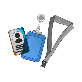 illustration of id card vector