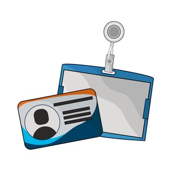 illustration of id card vector