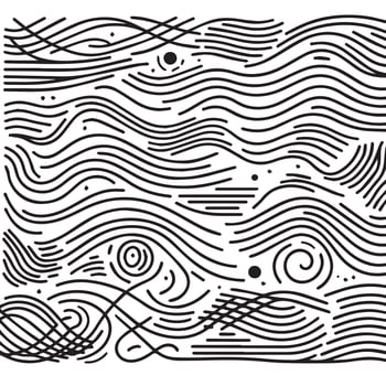 Hand-Drawn Lines on Clean White Background, Variety of Shapes and Directions vector